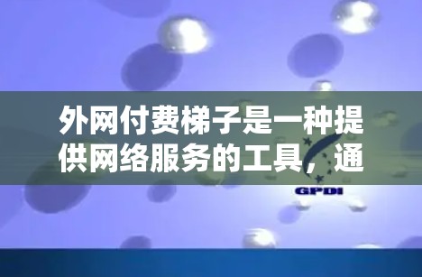 外网付费梯子是一种提供网络服务的工具，通常用于远程办公、家庭连接或其他网络需求。以下是关于外网付费梯子的常见配置和使用建议