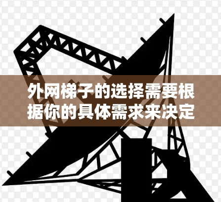 外网梯子的选择需要根据你的具体需求来决定,以下是一些考虑因素和推荐品牌